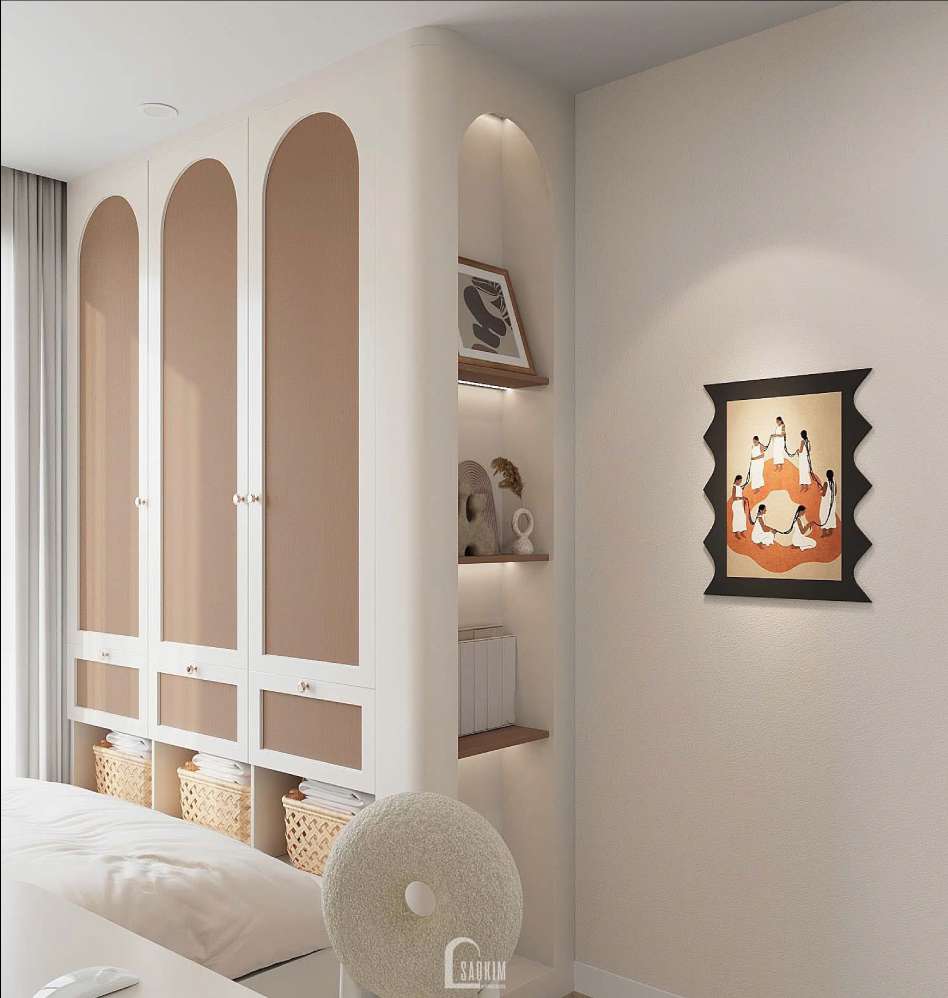 Thiết kế phòng ngủ bé gái đẹp, tiện nghi tại thiết kế chung cư 3 ngủ phong cách Parisian